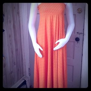 🌷🏖LulaRoe orange maxi dress